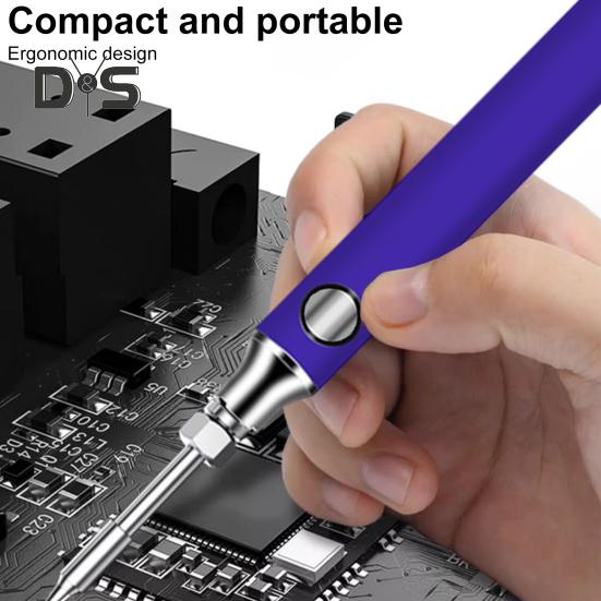 Kit fier de lipit electric Temperatură reglabilă Încălzire rapidă Portabil Design ușor Pix reîncărcabil pentru fier de lipit