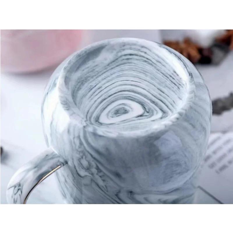 400ML Creative Ceramic Cups Marble Pink Coffee Mug Ceramic Coffee Cup Lover's Gift Porcelain Mugs For Tea Breakfast Cup For Milk