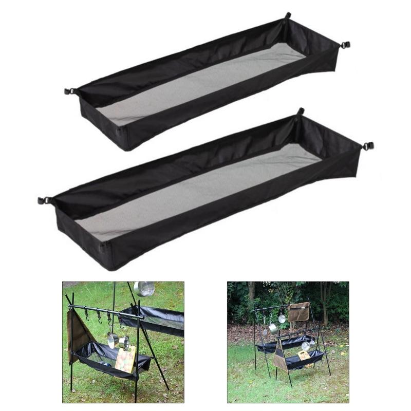 Stolní Box Tripod Síťovaný Koš Organizéry Kempingový Stůl Stojan Taška Venkovní Skládací Síťovaná Taška Pikniky Pod Stůl Úložná Taška