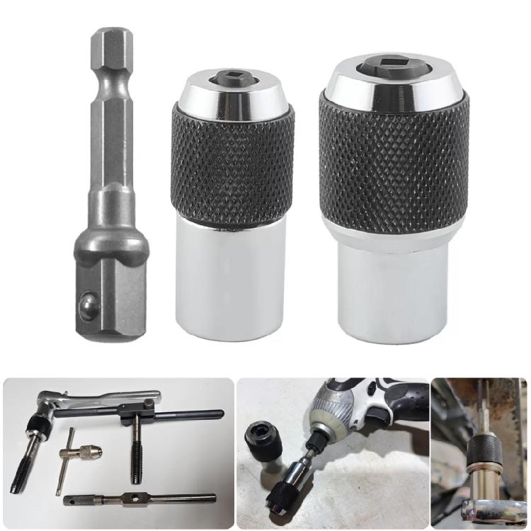 3PCS Tap Holder Socket Set for Seamlessly Threading and Extraction with 3/8Inch Drive Adapter Square Shank Connectors