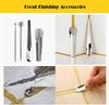 17pcs Grout Removal Tool Silicone Caulk Tool Set Glass Glue Corner Squeegee Grout Saw Blade Scraper