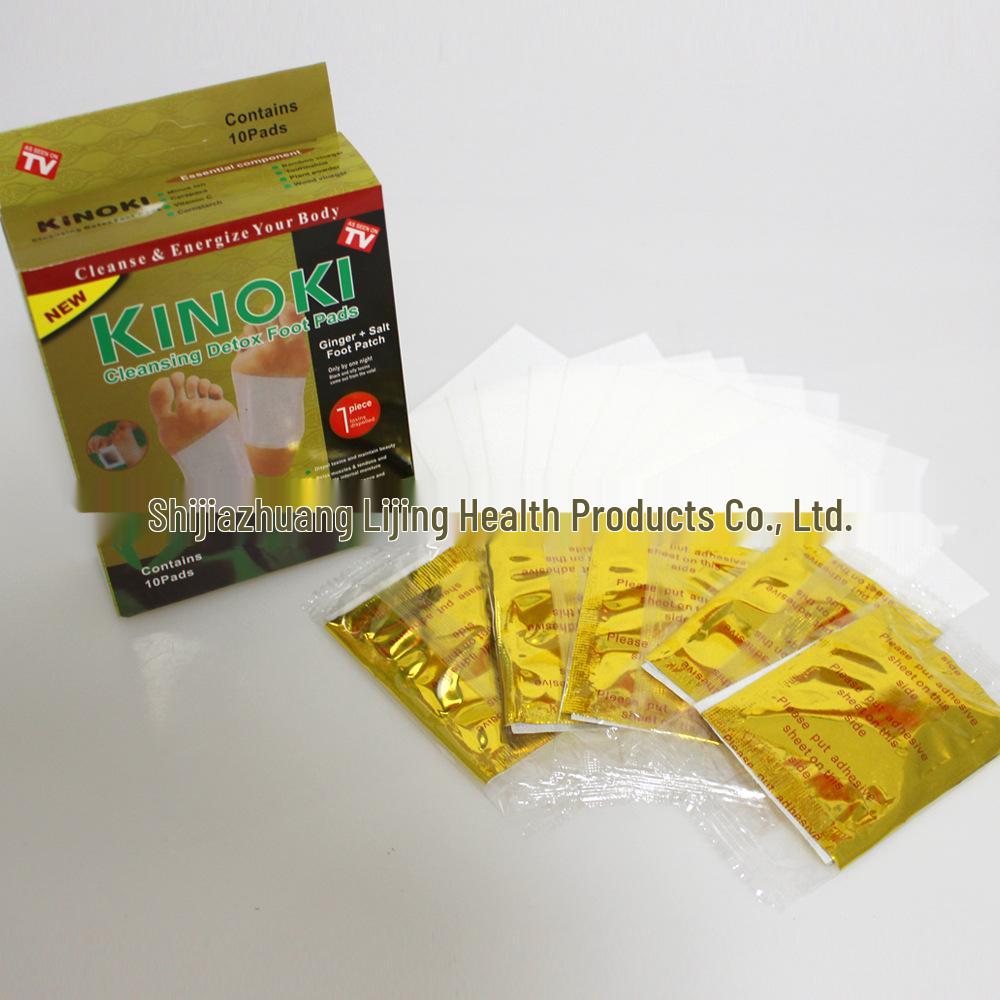 Kinoki Foot Patch with Ginger, Salt, Mugwort & Bamboo Vinegar - Thai & Korean Version