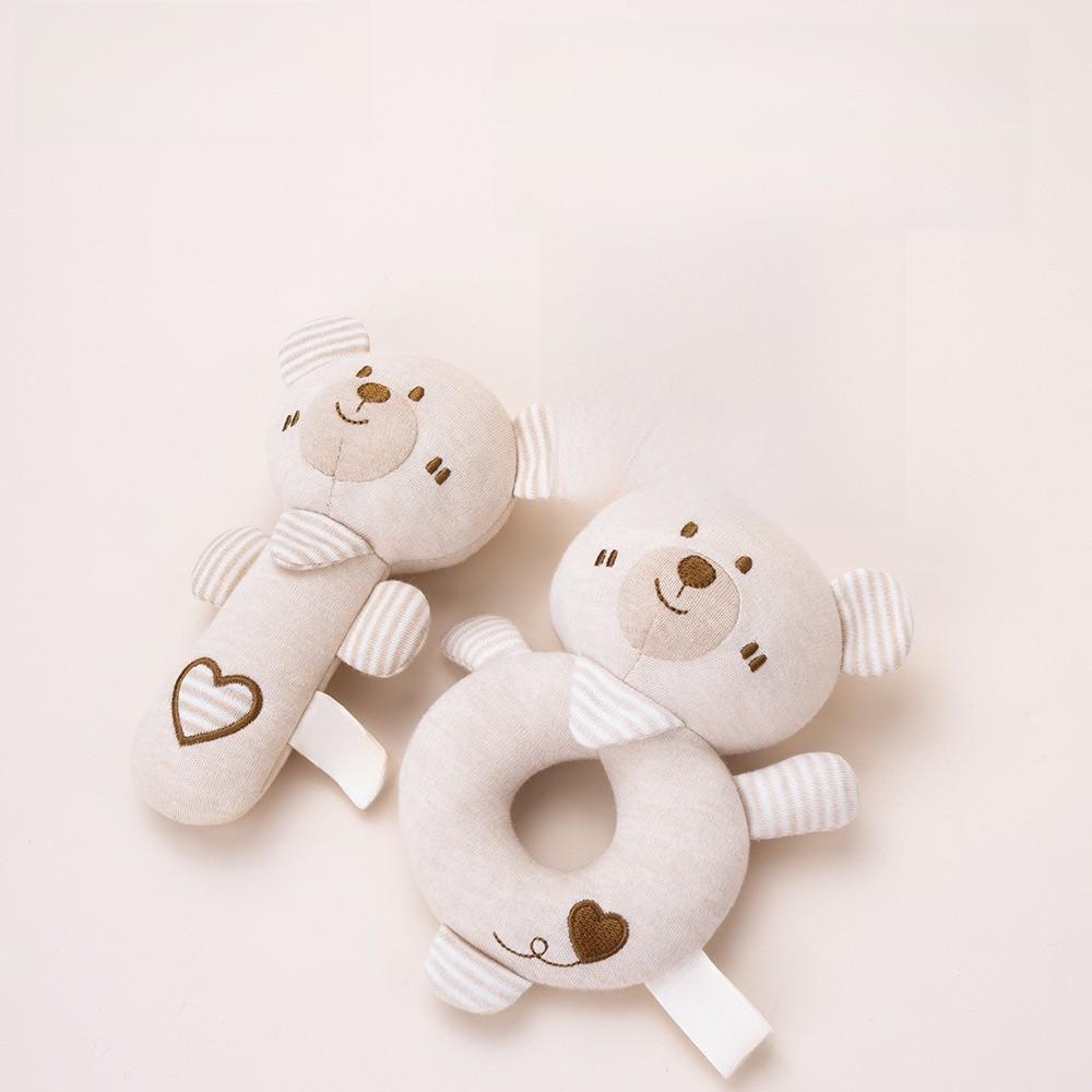 Baby Handheld Rattle Toy Set With Soft Cotton Material For Sensory Development