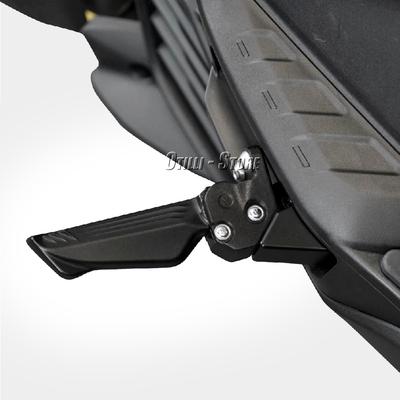 Neues Aluminium für YAMAHA Augur AUGUR 2.0 Motorradzubehör Hinterer Sozius-Fußrastenträger Schwarz Silbernes Pedal