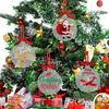 Clear Round Acrylic Christmas Ornaments Acrylic Circle Discs for DIY Gift Tag