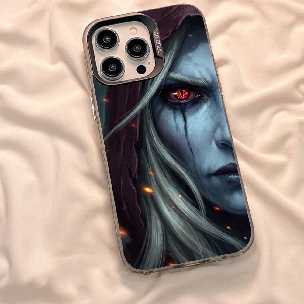 W-World Of W-Warcraft Game Retro Phone Case For IPhone 16 15 14 13 12 11 Pro Max 17 Plus Colorful Cover