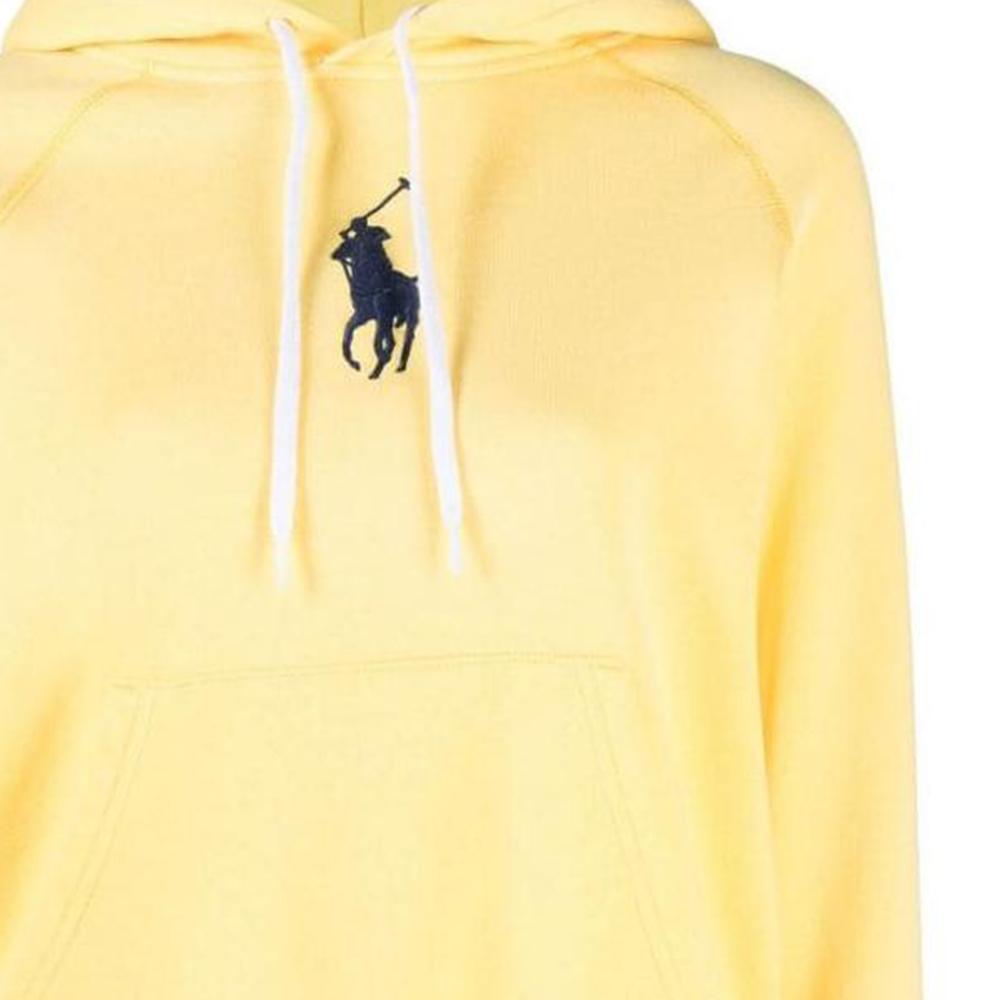 Polo Ralph Lauren SS23 Pattern Printed Hooded Sweatshirt Women Sweatshirt Yellow 211892658-002