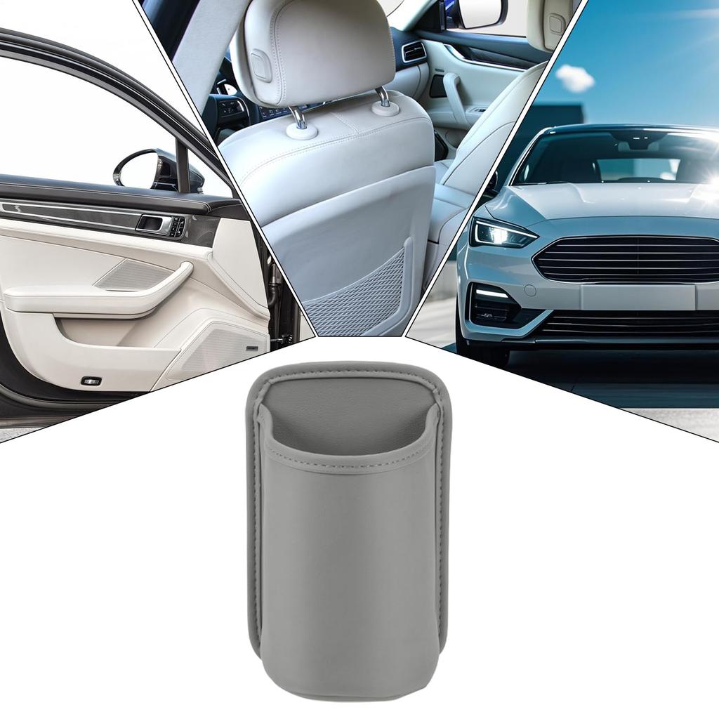 Huxibai Car Drink Holder | PU Material Rear Seat Cup Holder, Multifunctional Car Organizer, Car Accessories for RV Truck