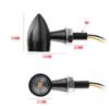 Motorcycle Turn Signals Retro Red Yellow Two-color Led Turn Signal Kit 8mm Mounting Bolt Rear Mini