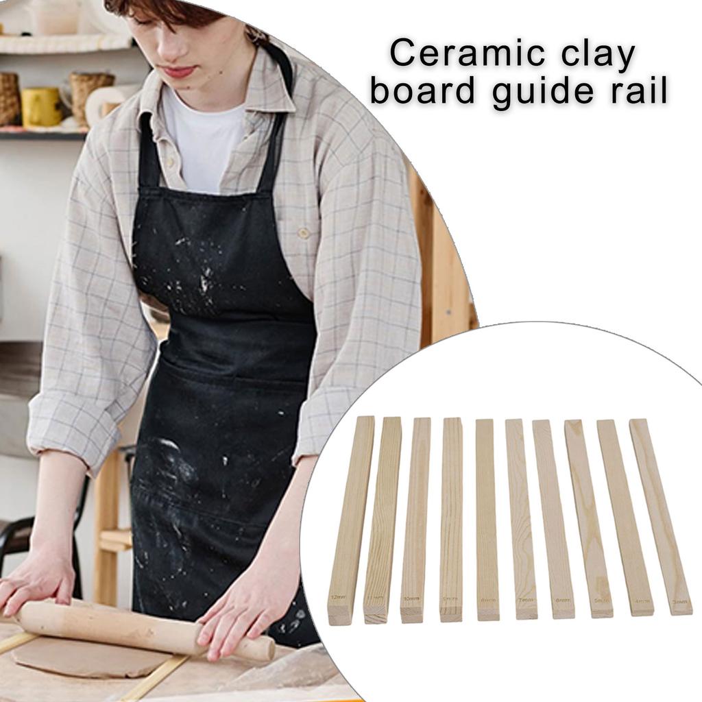 10/20 Stück Größe 5/10 Rollstab-Führungen aus Ton zum Rollen von Ton, Töpferwerkzeug, Tonwerkzeug für Töpferunterricht