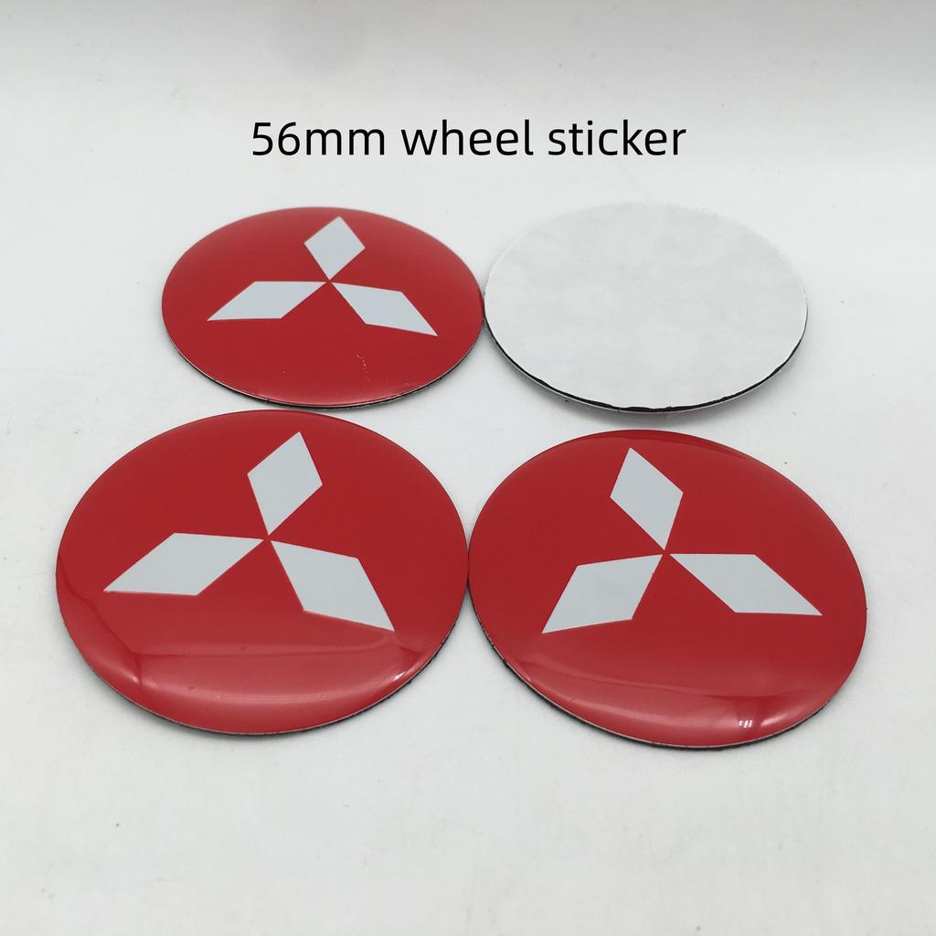 vdpc7 4pcs 56mm 60mm 65mm for Mitsubishi LANCER Car Wheel hub emblem Center Cap Badge covers sticker Decals styling auto Accessories