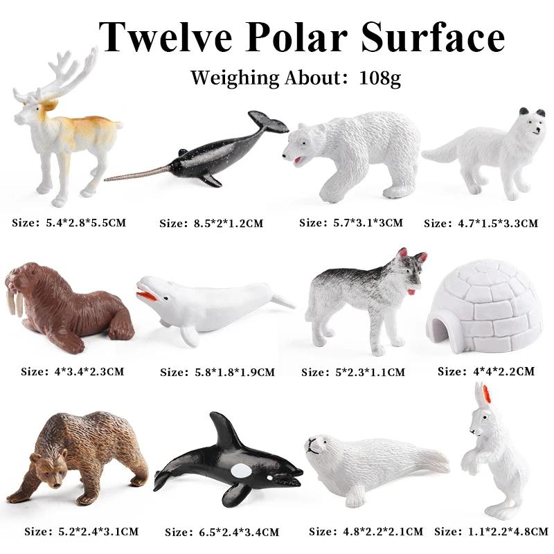 Oenux Mini Ocean Marine Shark Model Classic Sea Life Animal Whale Turtle Action Figures PVC Lovely Educational Toy For Kids Gift