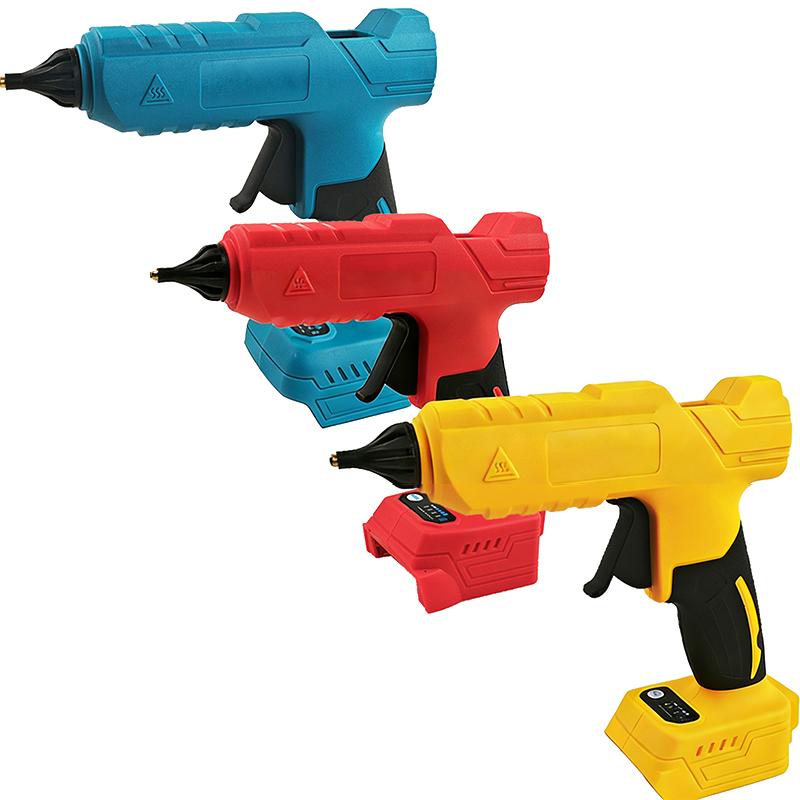 Hot Melt Glue Gun Electric 18V Battery Support Cordless Model 2 Glue Rods for Rapid Prototyping Tasks