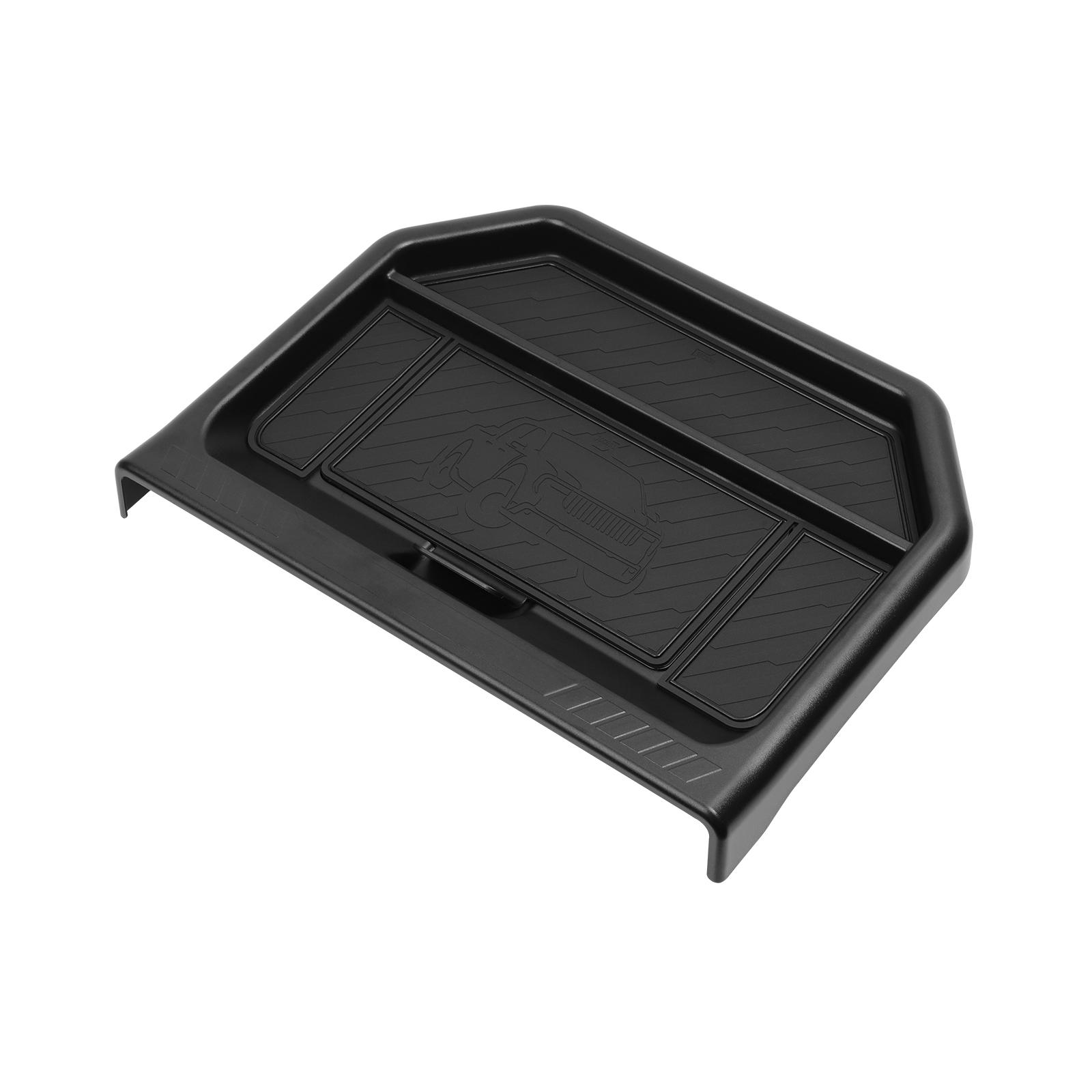 for Ford Maverick 2025 Dashboard Screen Behind Storage Box Hidden Anti-slip Tray Organizer Car Interior Accessories Black