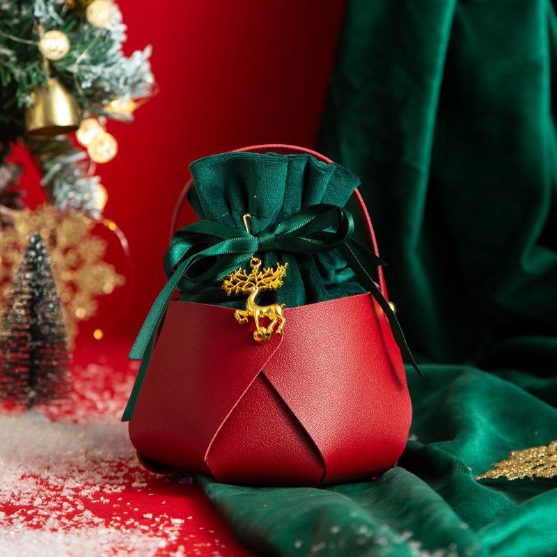 Velvet Christmas Eve Apple Tote & Gift Bag
