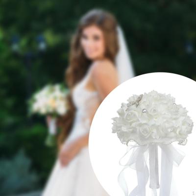 Wedding Bridal Bouquet Bridesmaid Artificial Flowers Boho Decor Tossing
