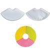 Easy To Clean Multifunctional Fan Shape Silicone Mold for Individualized Heat Resistant Trays and Decorative Pieces