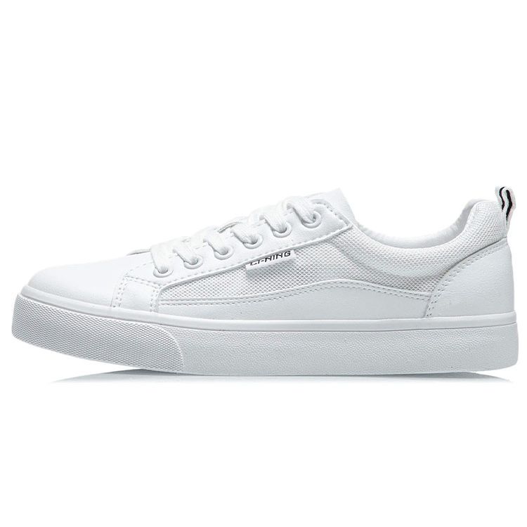 

Li-Ning Классические повседневные нескользящие износостойкие низкие кроссовки для скейтбординга женские кроссовки Standard-White AGCR398-1 35⅔