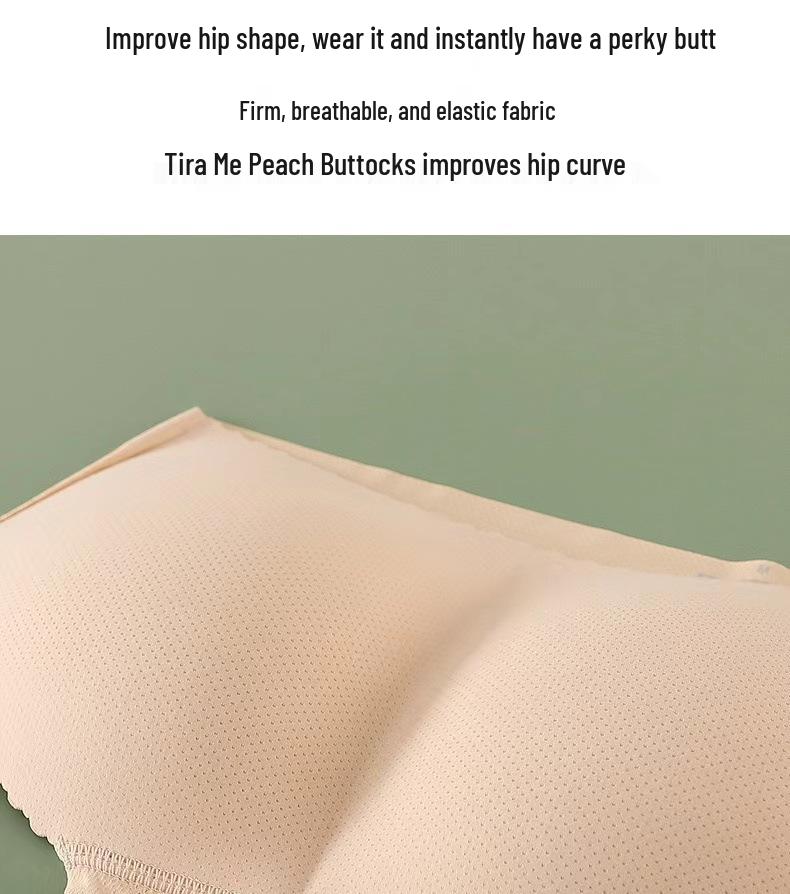 High-Waist Seamless Padded Buttocks Enhancer with Breathable Abdomen Support for Women