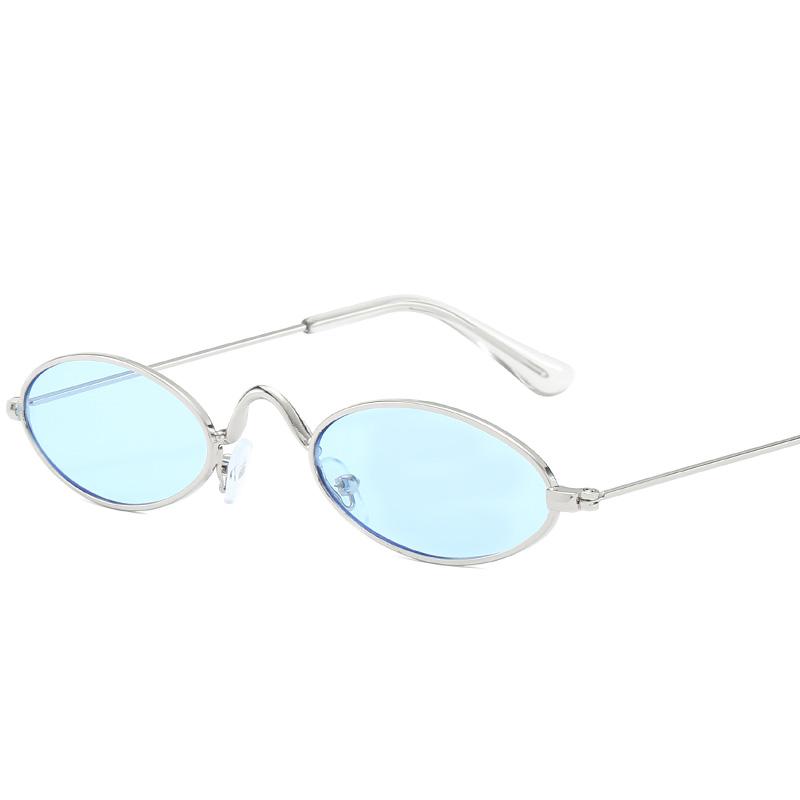 

Small Frame Metal Oval Sun Glasses Women Men Small Fresh Fashion Sunglasses Leisure Shopping Female Male Eyeglasses
