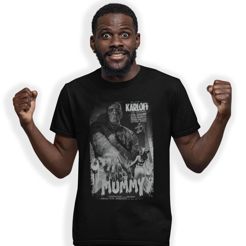 The Mummy Karloff Movie Poster T-shirt (1932) Film Fanatic Halloween Gift
