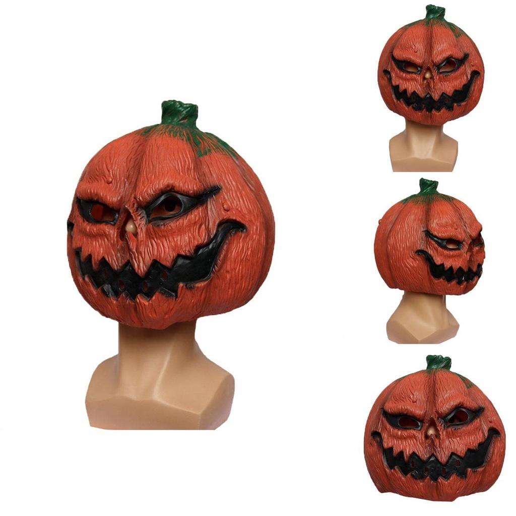 Evil Pumpkin Mask For Halloween Easter Thanksgiving Latex Material Terrifying Design Ch-a074
