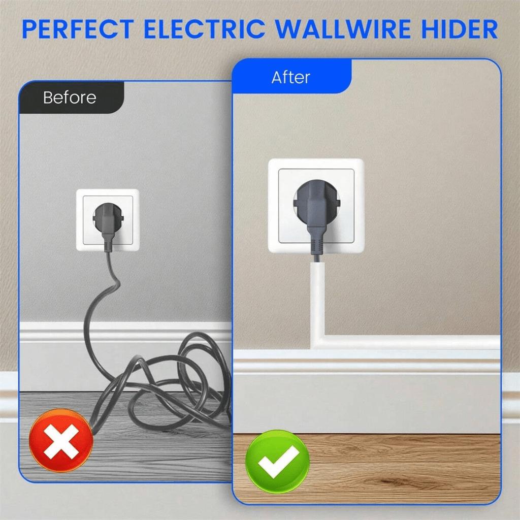 1 buc Canal de management al cablurilor de 2 m/78,74 țoli, Capac decorativ invizibil pentru fire, Protector anti-pas, Canal de cabluri moale adeziv