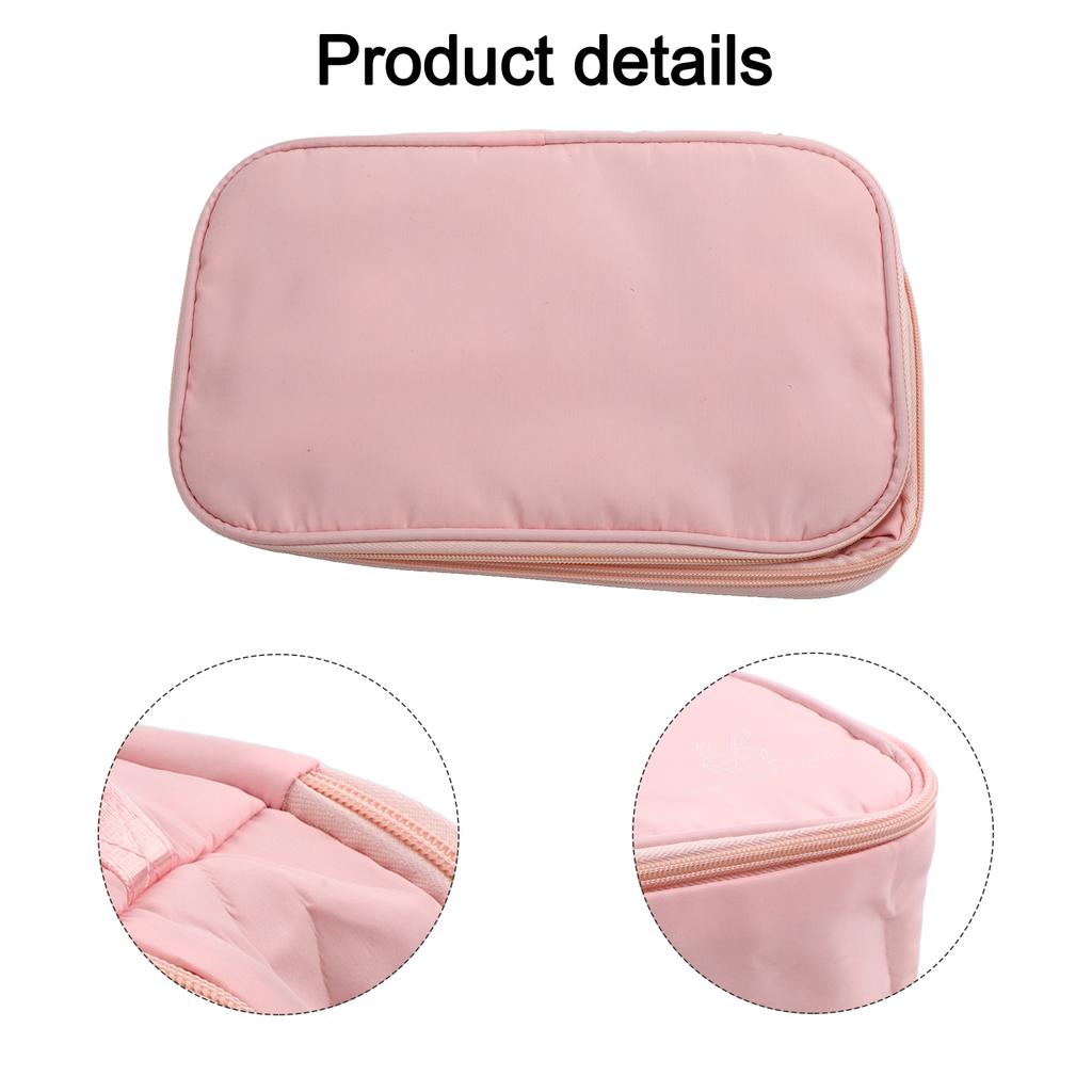 Business Trip Storage Pink Portable Organization Portable Storage Travel Accessories Pouch Spacious Design For Essentials