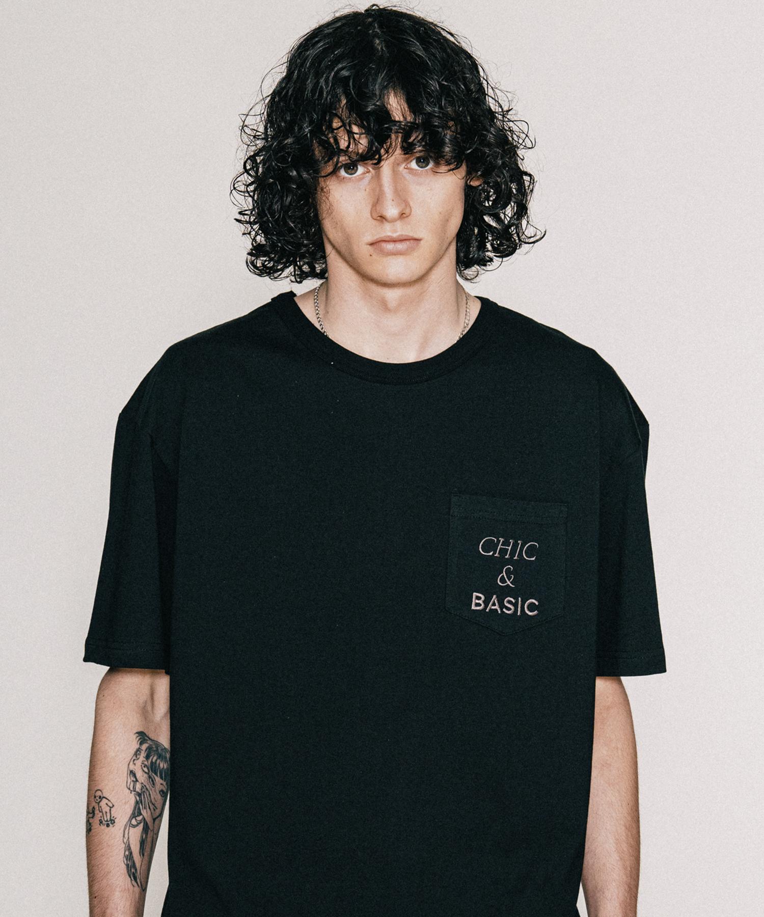 Bastic Pocket Pigment T-Shirt_Black Black/L