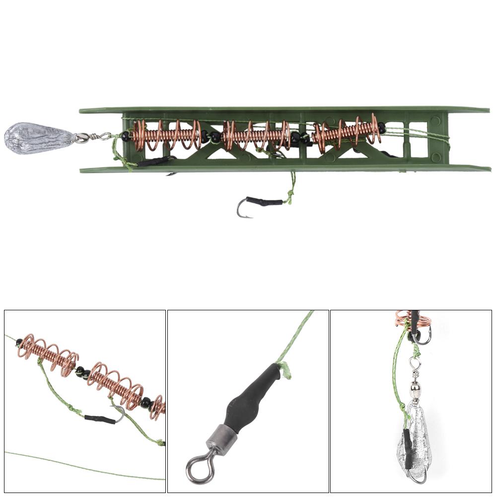 3Pcs 15g0.5oz Fishing Feeder Bait Cage Spring Holder with  Sinker for Fish Carp