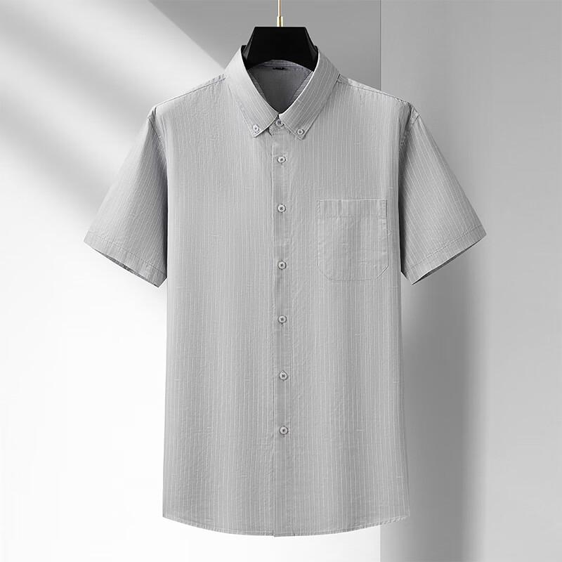 

Men s Plus Size Cotton Short Sleeve Business Shirt 215/8XL