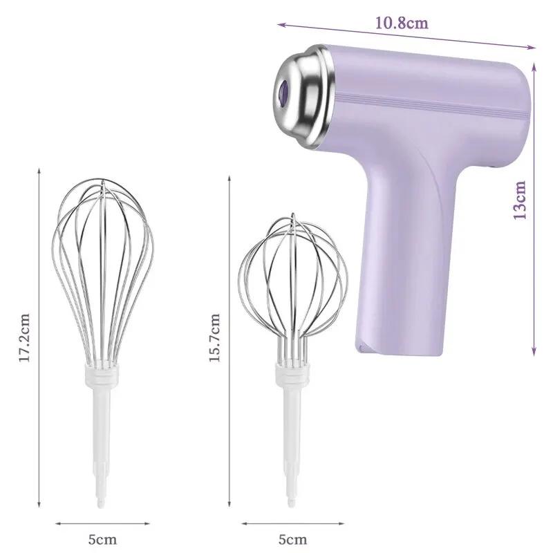 Mini Wireless Household Electric Egg Beater Automatic Handheld Whipping Cream Mixer Small Mixer Practical Household Kitchen Tool