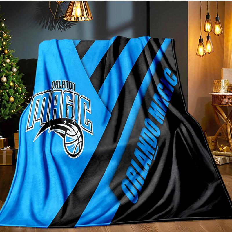 Orlando Magic Flannel Blanket, Use for Birthday/Holiday Gift, Soft Blanket for Sofa/Bed/Camping/Office/Tourism Use,All Seasons