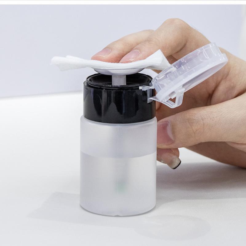 Nail Art Press Pump Bottle Leakproof Design Easy Press Dispensing For Home Diy Nail Care Salon Use