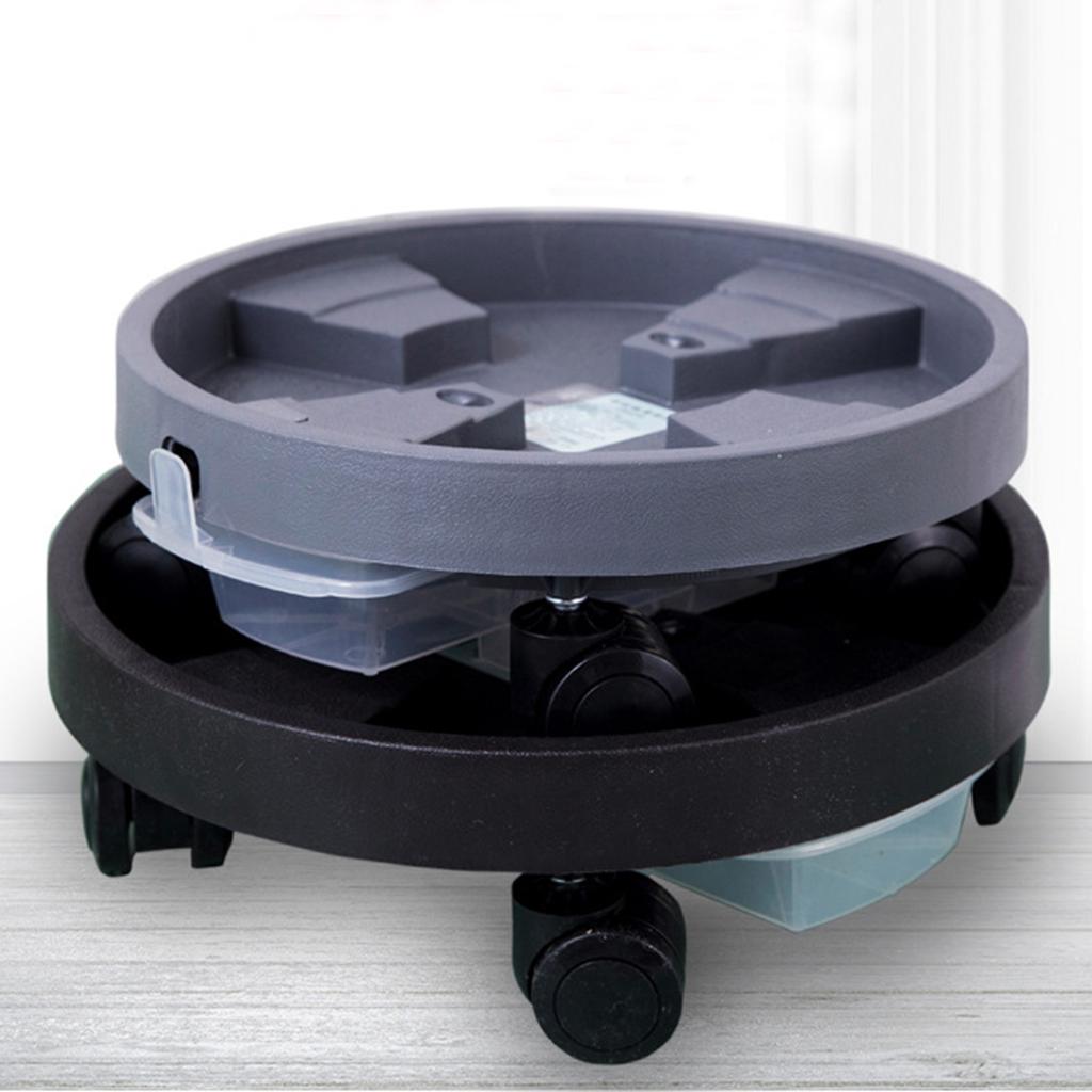 Tray with 4 Universal Wheels 360 Degree Rotation Drawer Type Drain Pan and Stepped Reservoir Design for Office Living
