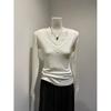 Korean Design V-Neck Lace Layer T-Shirt for Women - Slimming Long Sleeve Top for Spring, Autumn, Winter 2026