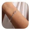 Vergoldetes geknotetes Schlangenknochenarmband - Modeschmuck aus rundkettigem Titanstahl
