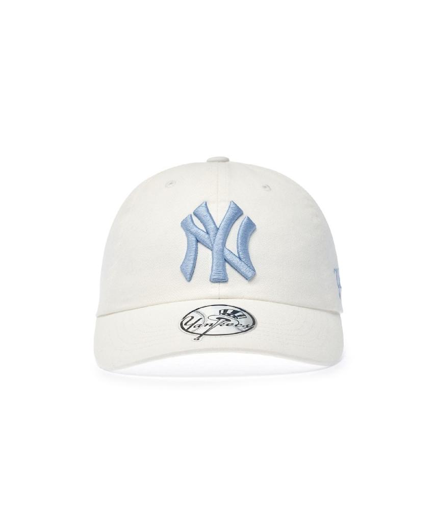 Emelbi Signature Unstructured Ball Cap Ny (Ivory)
