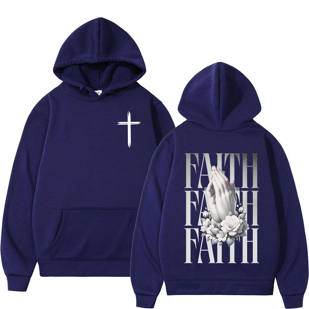 Christian Jesus Faith Bible Verse Hoodies Men Women Clothing Fashion Harajuku Sweatshirts Fleece Casual Long Sleeves Pullovers
