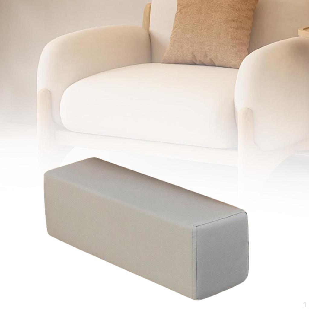 Arm Rest Pillow Armrest High Density Foam with Removable Pillowcase Cushion Pad for Couch Armchair