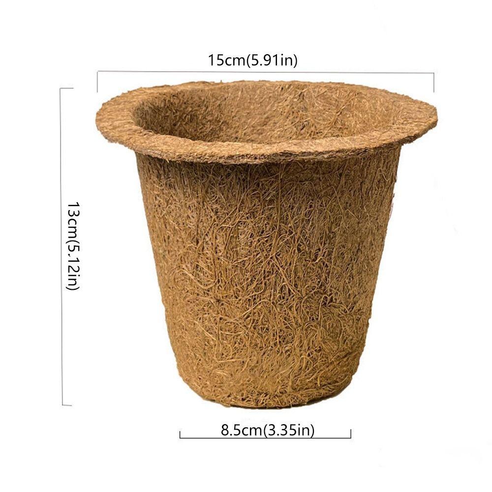 3pcs Biodegradable Nursery Pots Coconut Fiber Flower Pot  For Plant Garden Supply