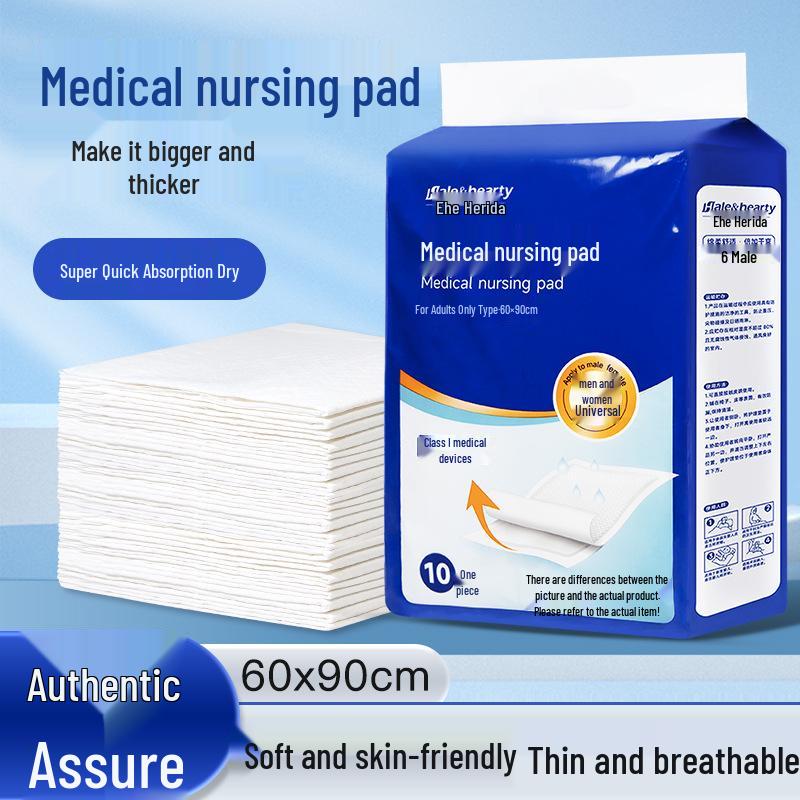 Large Disposable Postpartum Pads - Adult Maternity Urine Isolation, 60x90 cm