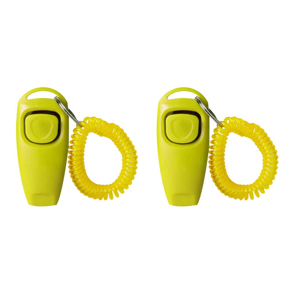 2 Stück Ergonomische Hundeklicker Pfeife Trainingsset Kunststoff Outdoor Gehtraining Gerät Für Rassen Kommandos Und Verhalten