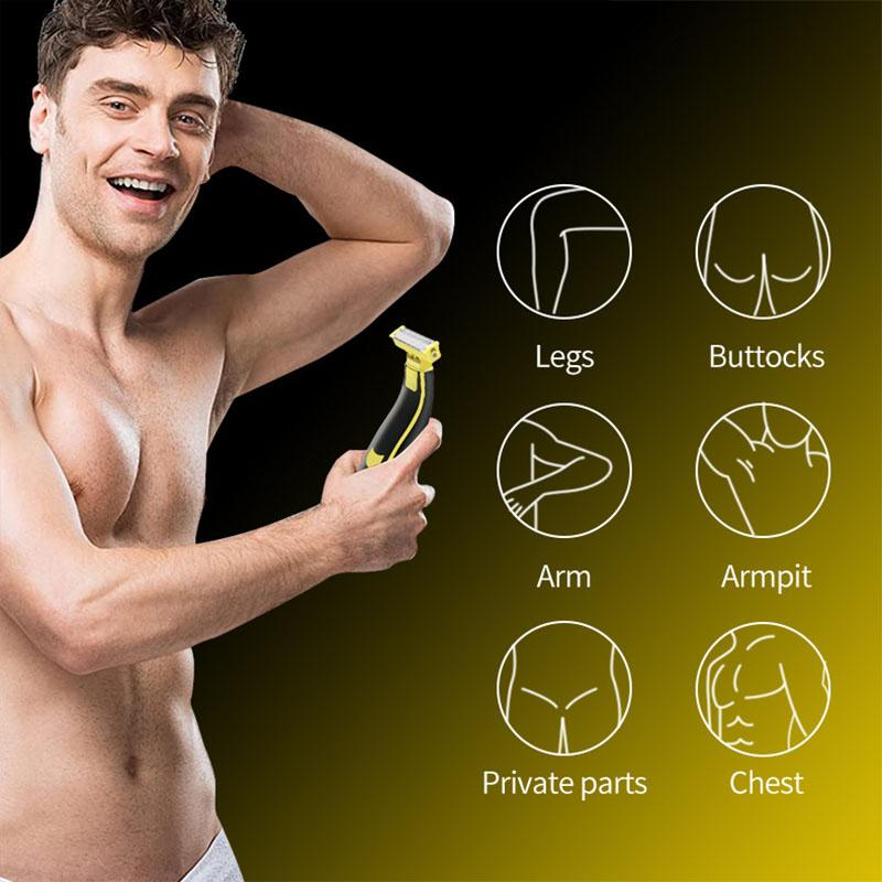 Hybrid Electric Shaver and Beard Trimmer Suitable for Men Equipped with A 5-in-1 Facial Short Comb and Body Hair Trimmer Kit