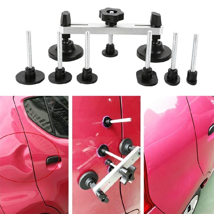Manual Auto Body Dents Repair Hand Tool, Puller Bridge Set with Threaded Parts and PC Components for Basic Repair Tasks