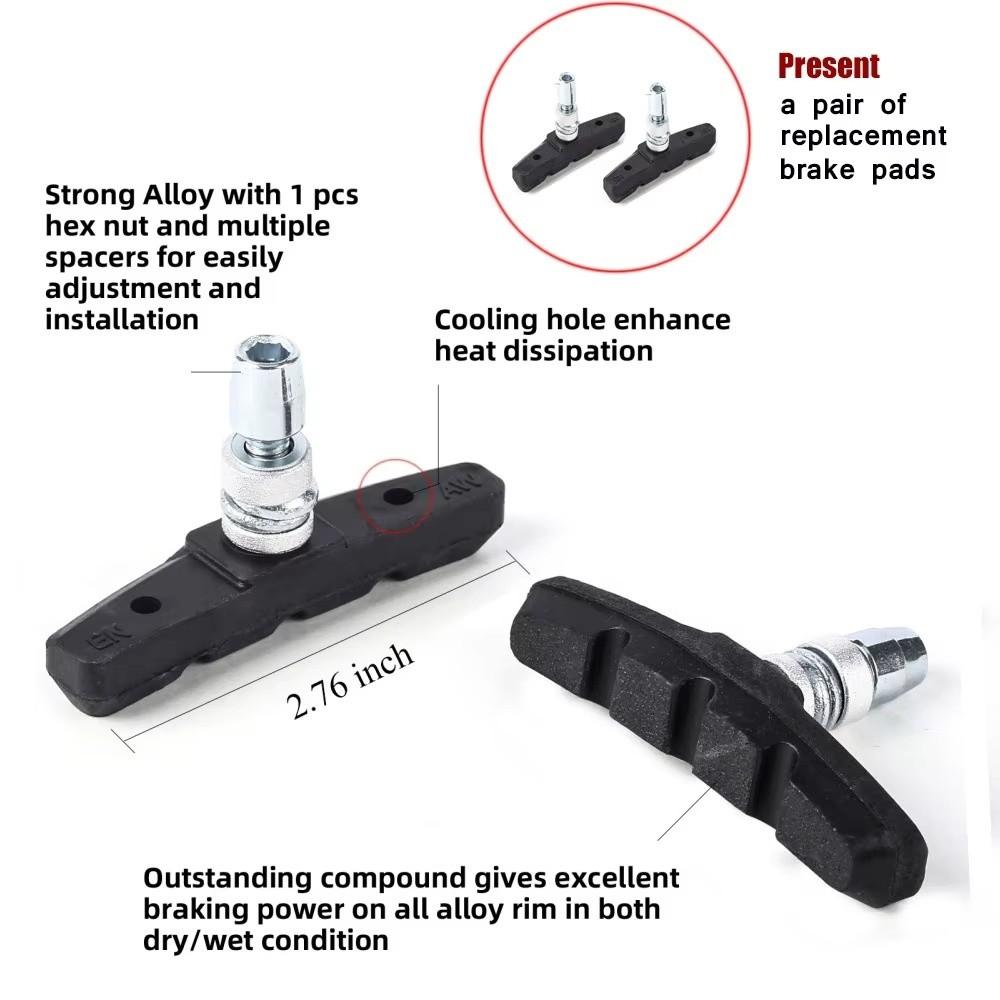 10.5cm Bicycle Brake Calipers Aluminum Zinc Zinc Alloy Bike Linear Pull V Brakes Bicycle