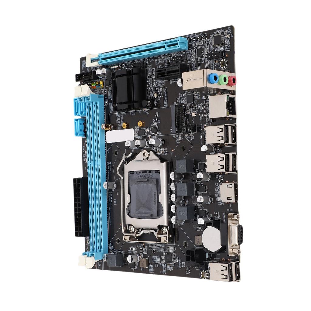 Desktop Motherboard H61 6 USB2.0 DDR3 M.2 NVMe NGFF 100Mbps LAN Micro ATX Motherboard for LGA1155 Socket I3 I5 I7