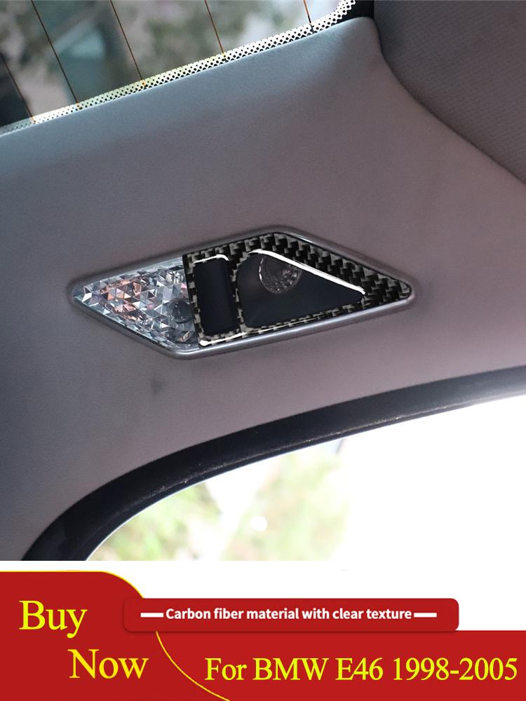 Black Car Interior Decoration Protection Carbon Fiber Sticker For For BMW 3Series E46 1998-2005 With Navigation System