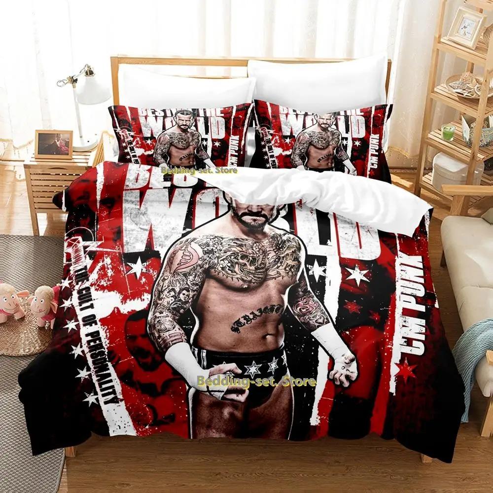 

Cm Punk Aew Лучший в мире комплект постельного белья Single Twin Full Queen King Size Комплект постельного белья для взрослых и детей, пододеяльники EU Single 135x200cm