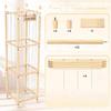 Wooden Plush Toy Storage Rack for Children's Room - Solid Wood Shelf for Dolls and Figures